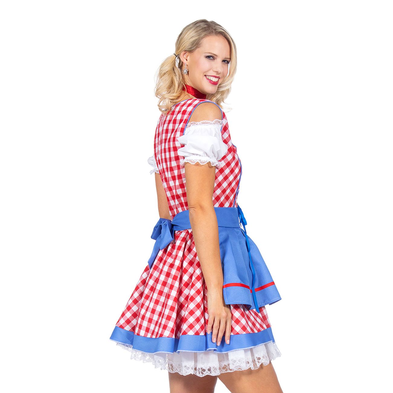 Oktoberfest Dirndl Rutig Maskeraddräkt