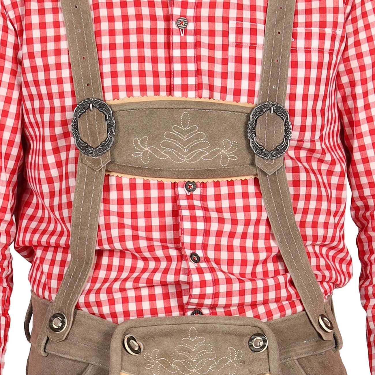 Oktoberfest Lederhosen Shorts Deluxe Beige