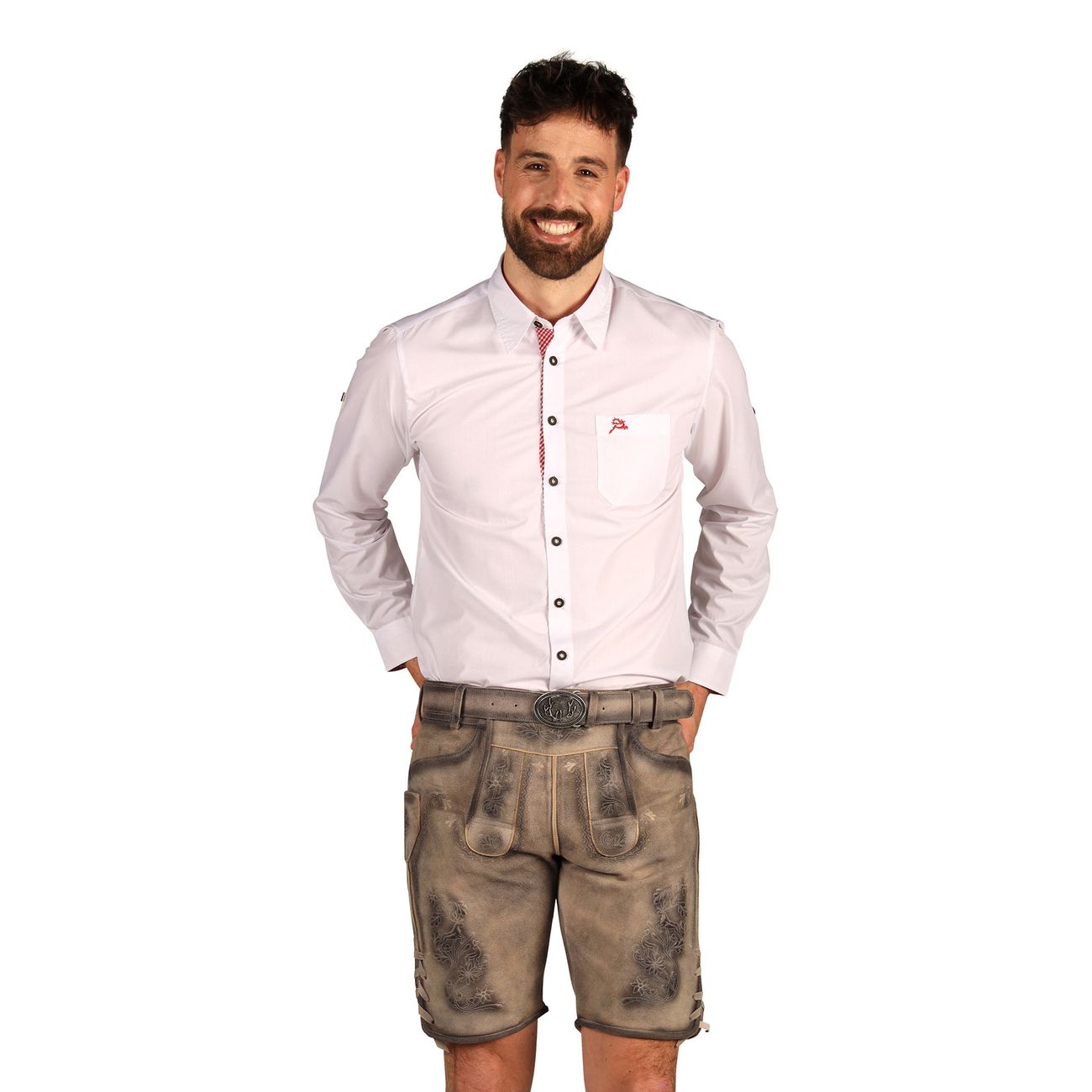 Oktoberfest Lederhosen Shorts Super Deluxe Vintage Beige