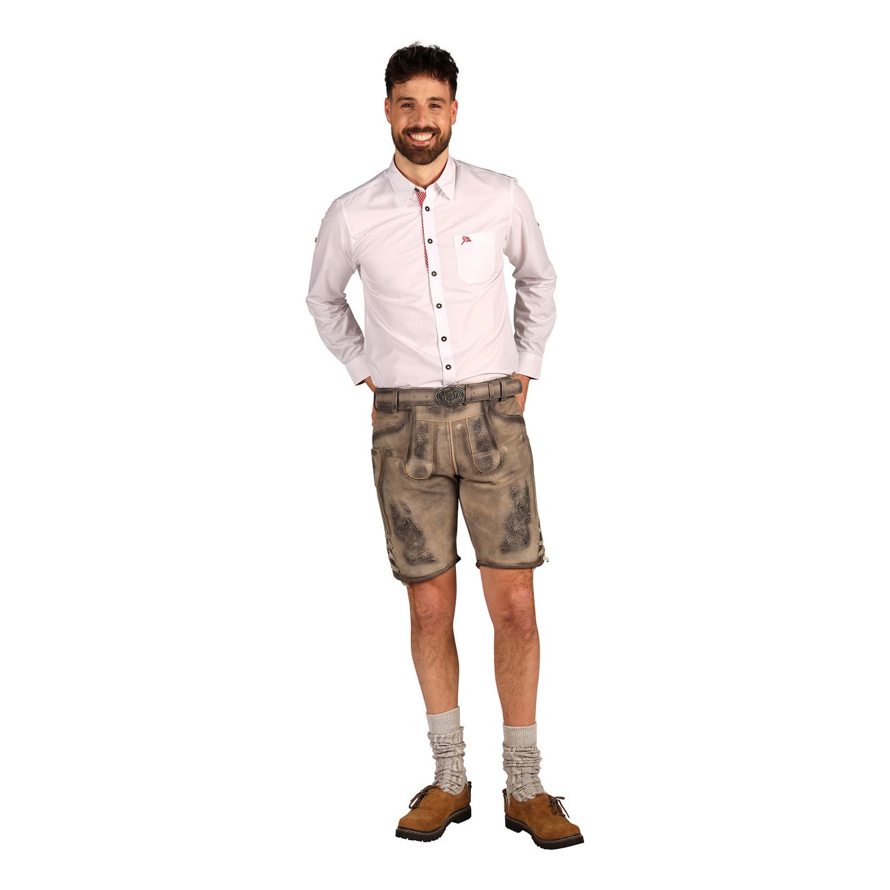 Oktoberfest Lederhosen Shorts Super Deluxe Vintage Beige