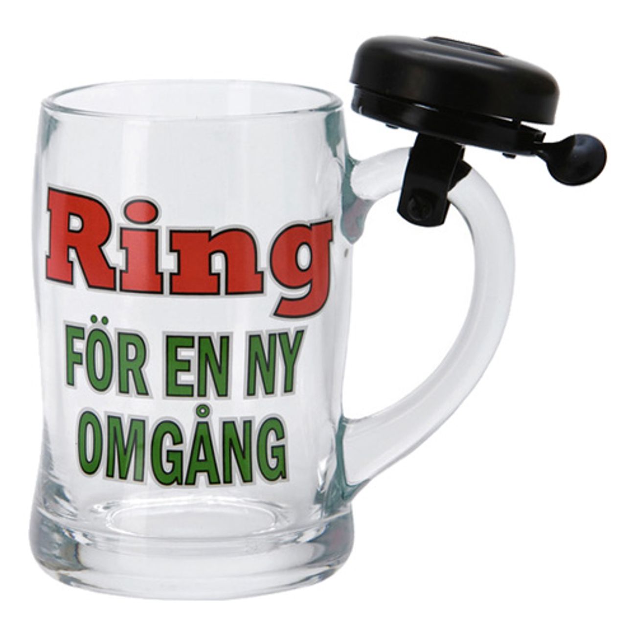 Ölglas med ringklocka