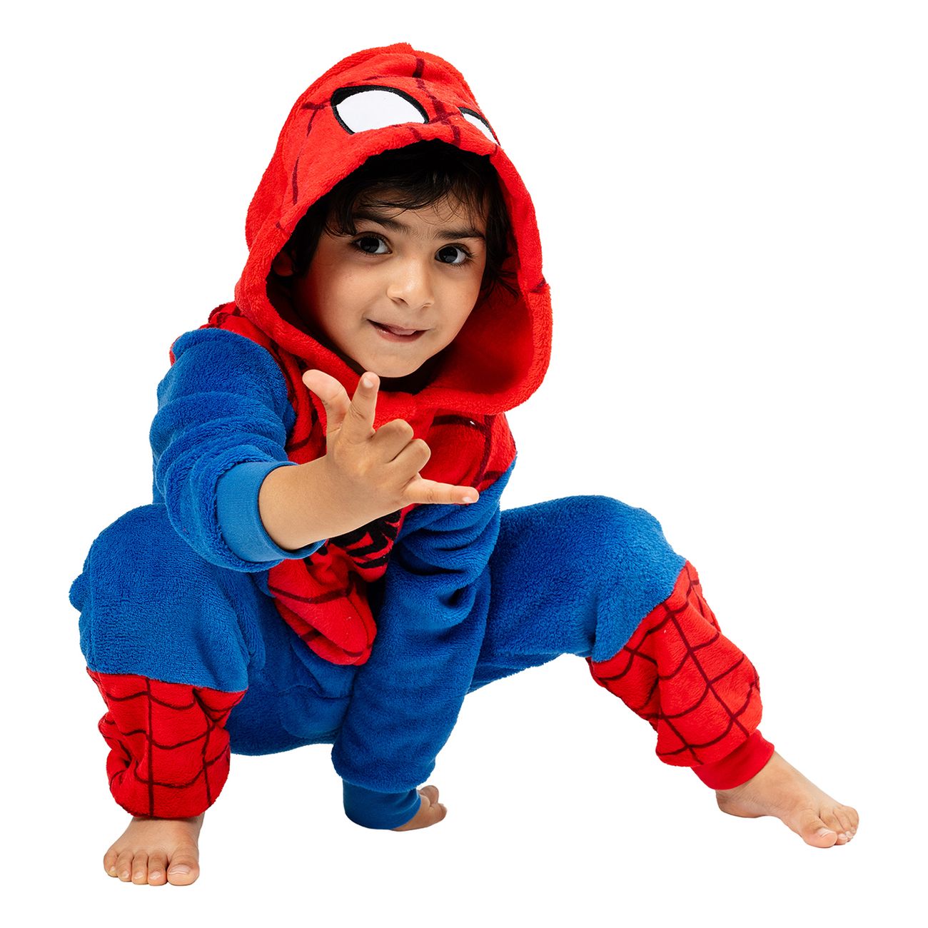 Onesie Spiderman Barn Maskeraddräkt