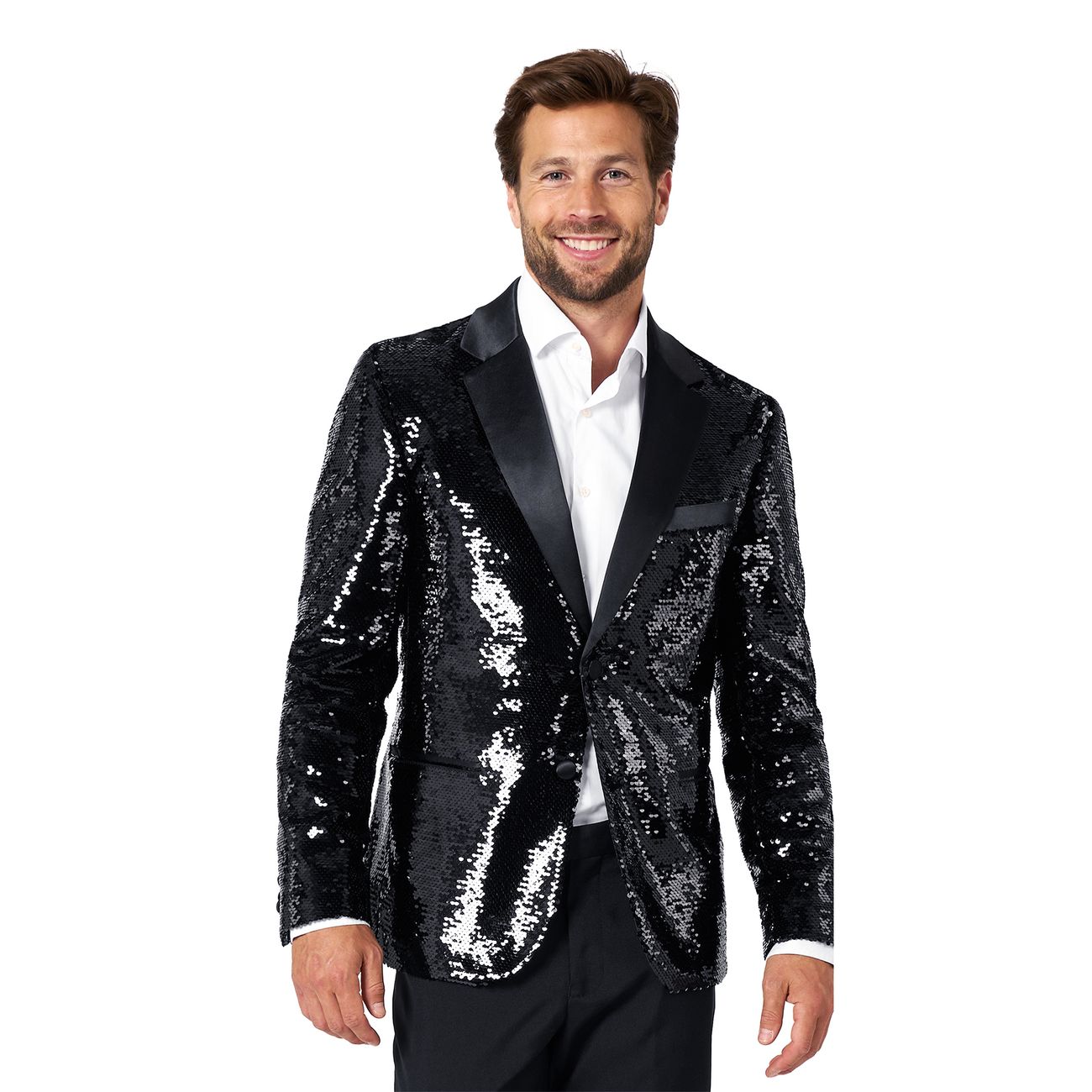 OppoSuits Paljettkavaj Briliant Svart