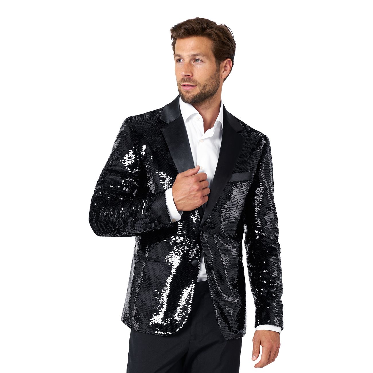 OppoSuits Paljettkavaj Briliant Svart