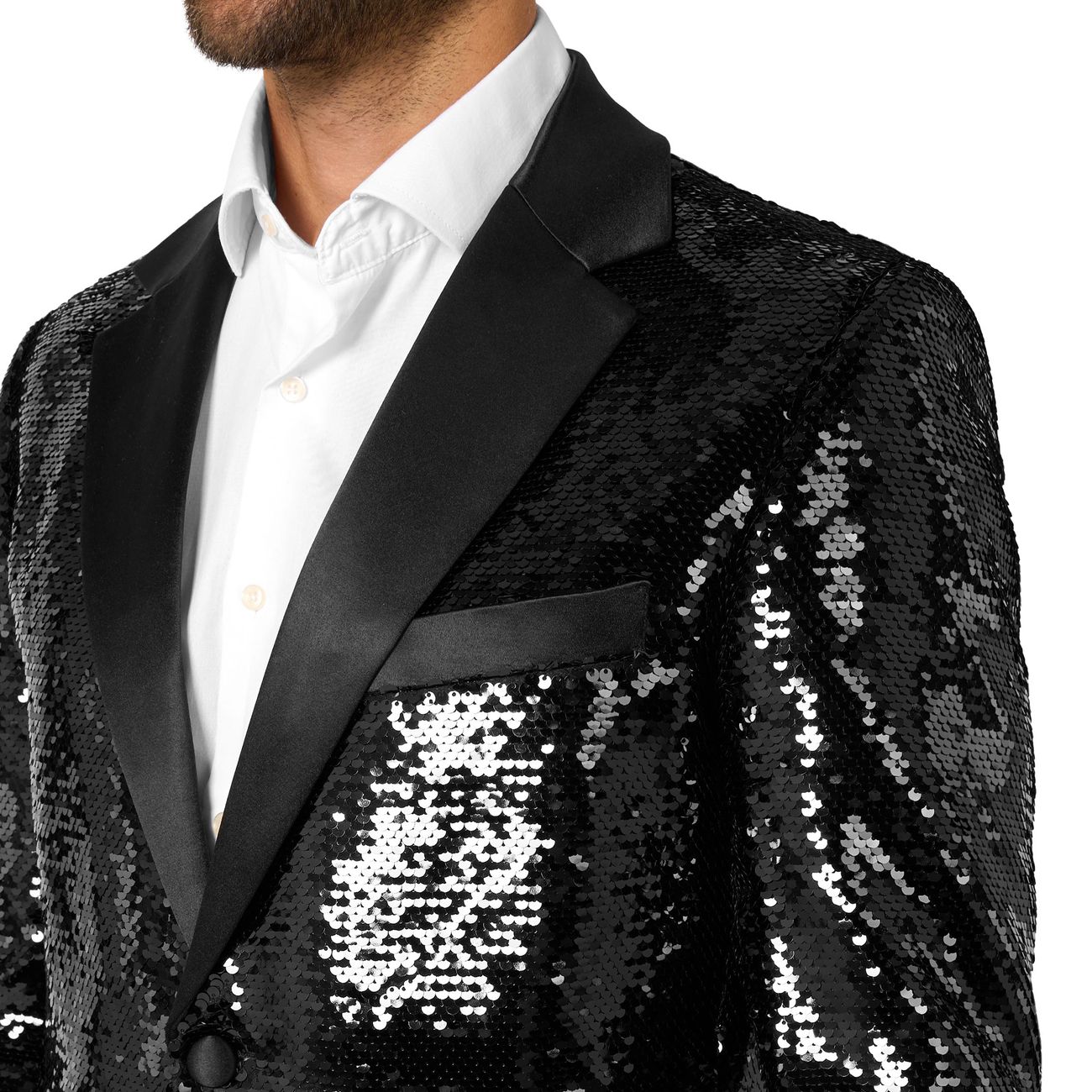 OppoSuits Paljettkavaj Briliant Svart