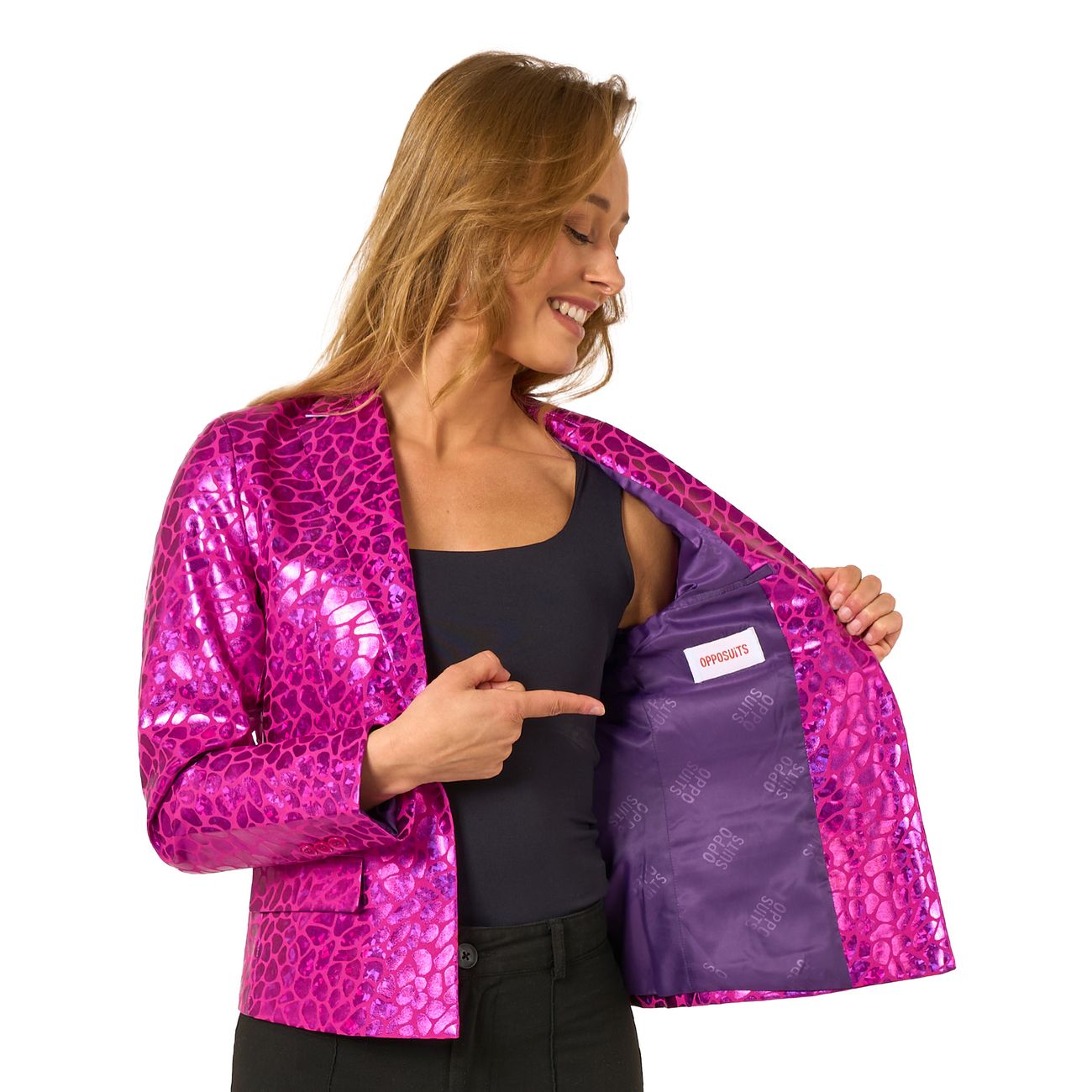 OppoSuits Peppy Pink Dam Kavaj