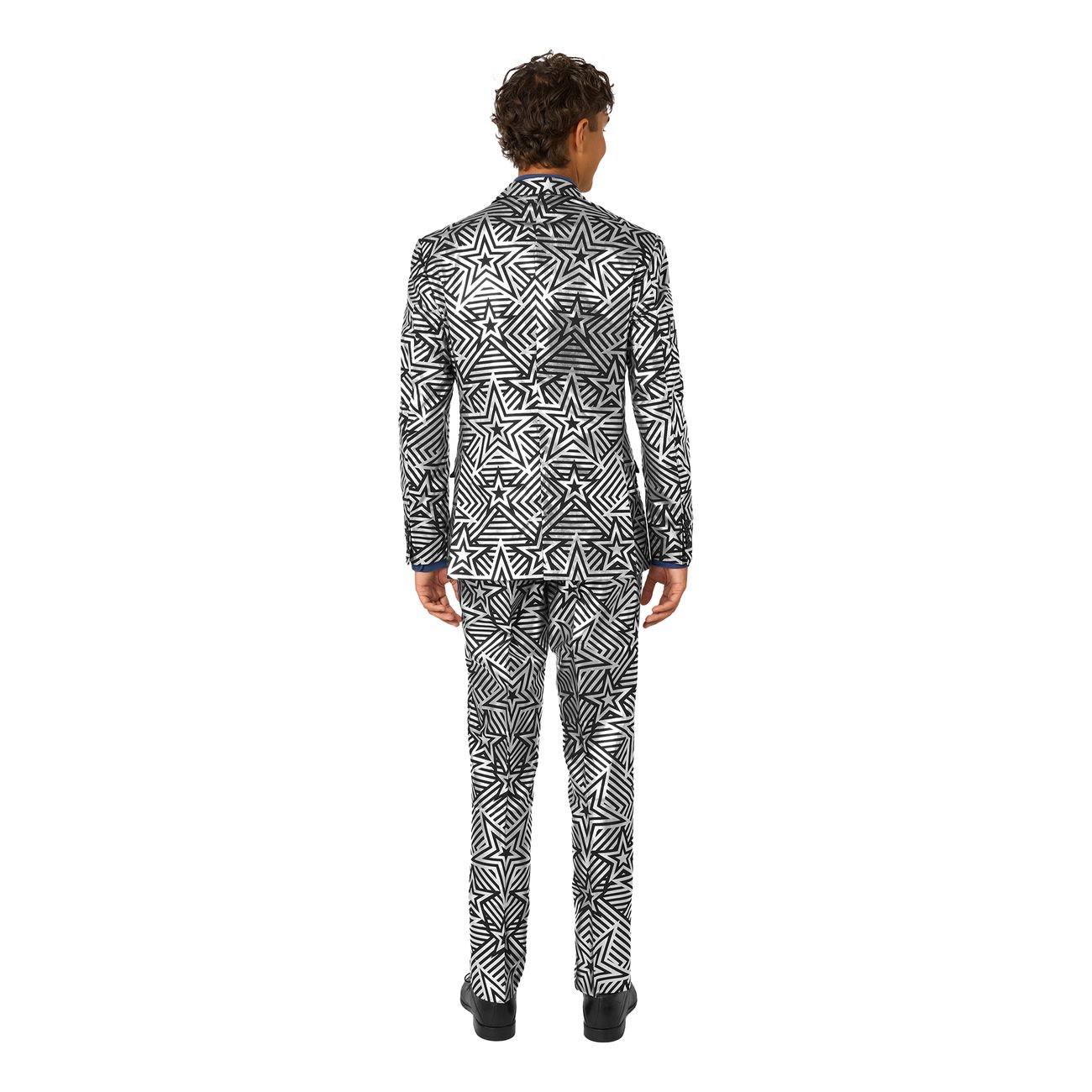 OppoSuits Silver Geo Star Kostym