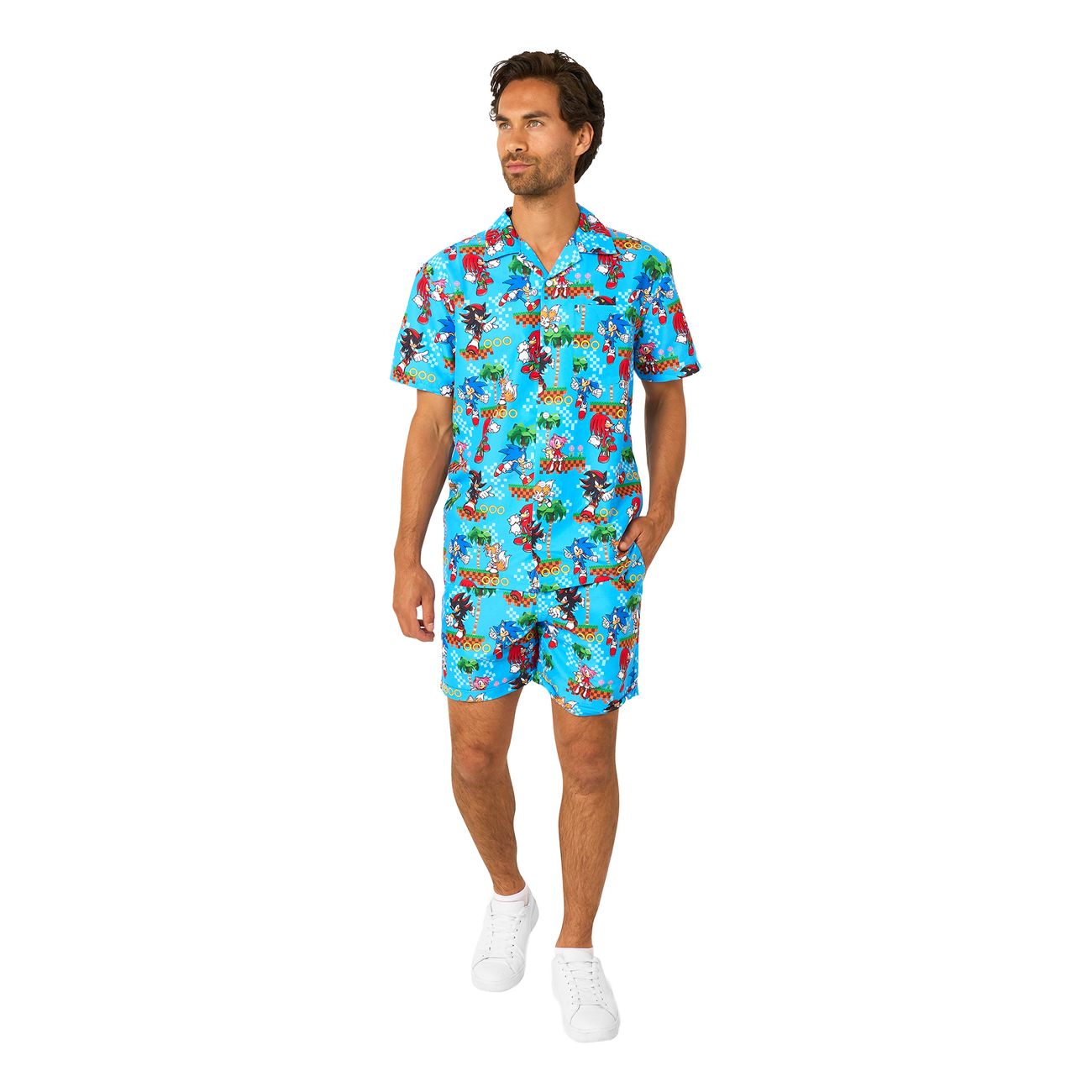 OppoSuits Sonic™ Green Hill Shorts Kostym