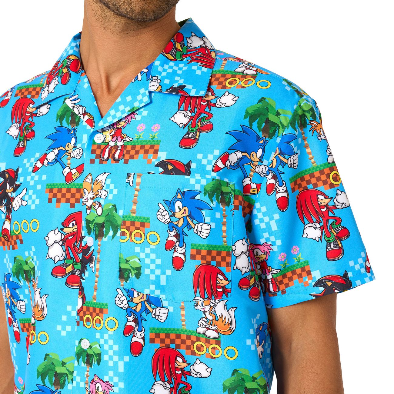 OppoSuits Sonic™ Green Hill Shorts Kostym