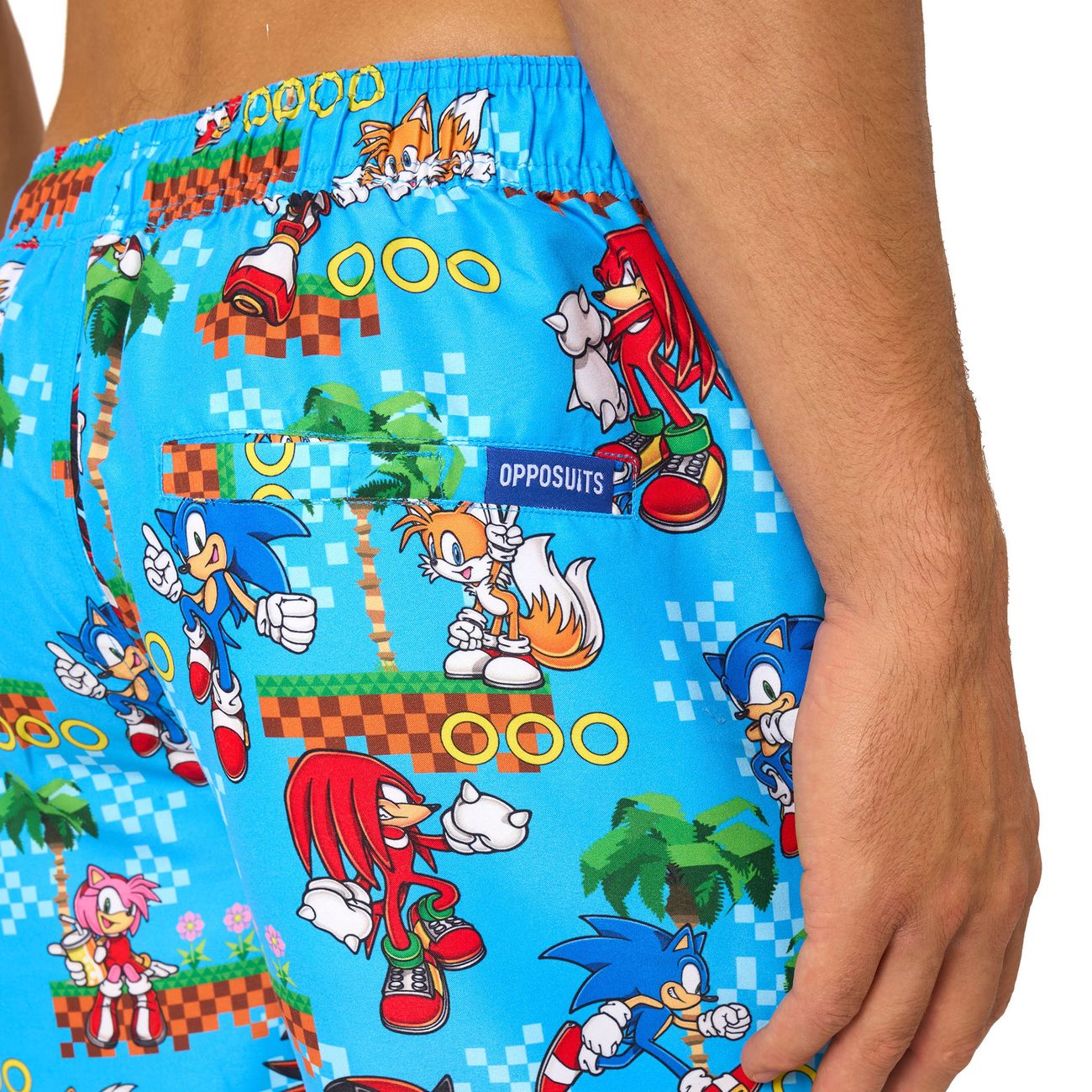 OppoSuits Sonic™ Green Hill Shorts Kostym