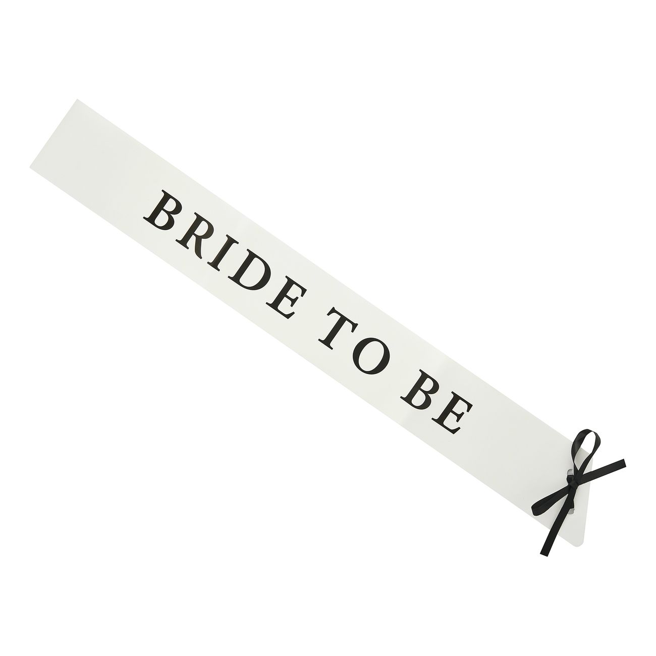 Ordensband Bride to Be Vit/Svart