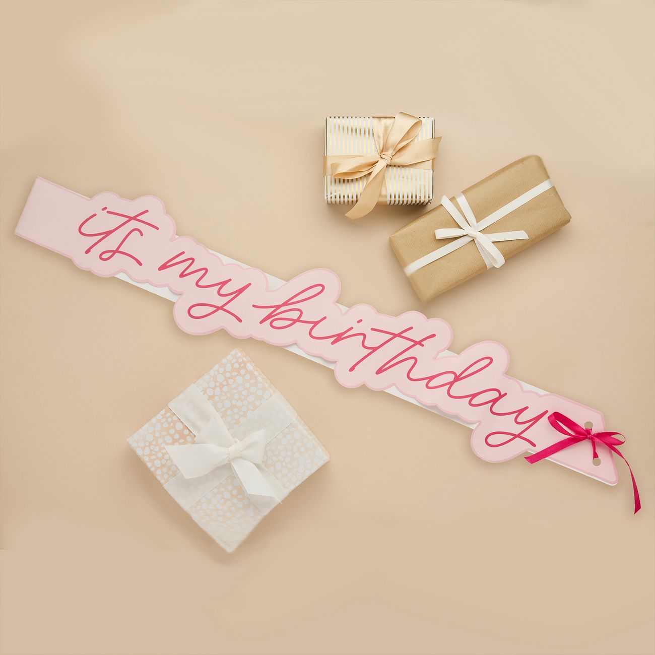 Ordensband It's My Birthday Rosa