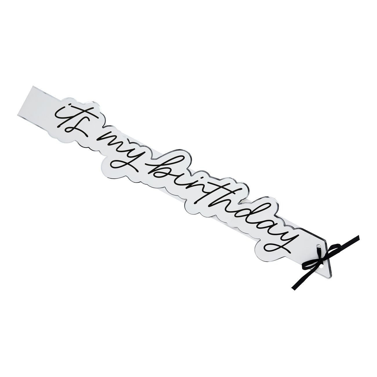Ordensband It's My Birthday Silver