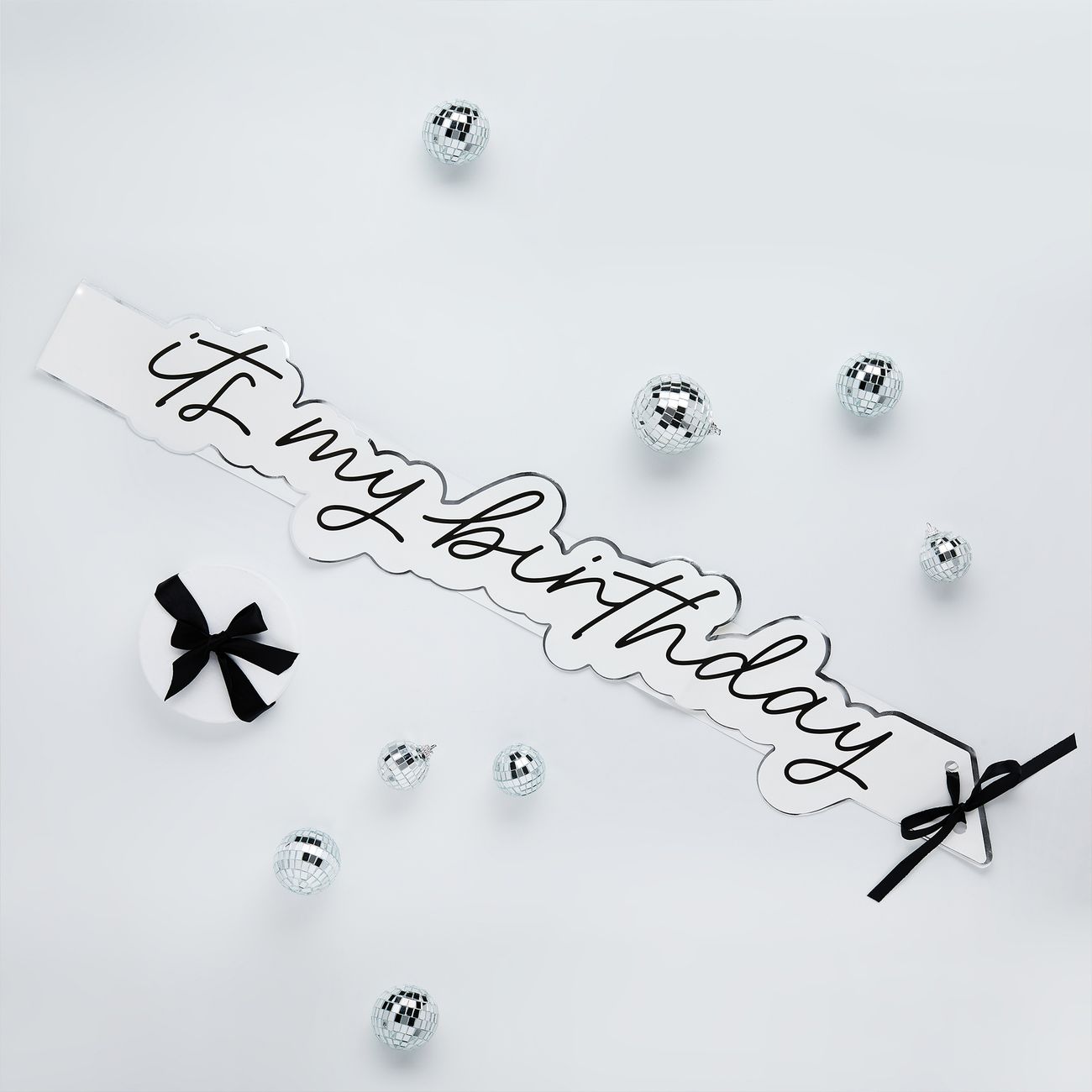 Ordensband It's My Birthday Silver