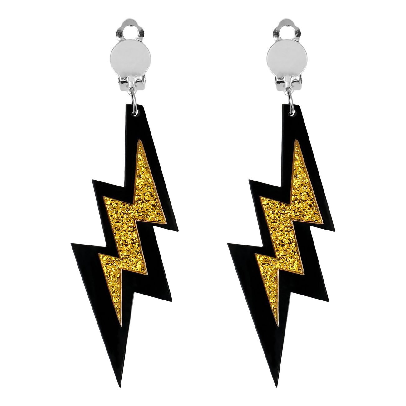 Örhängen Blixtar Guld Glitter