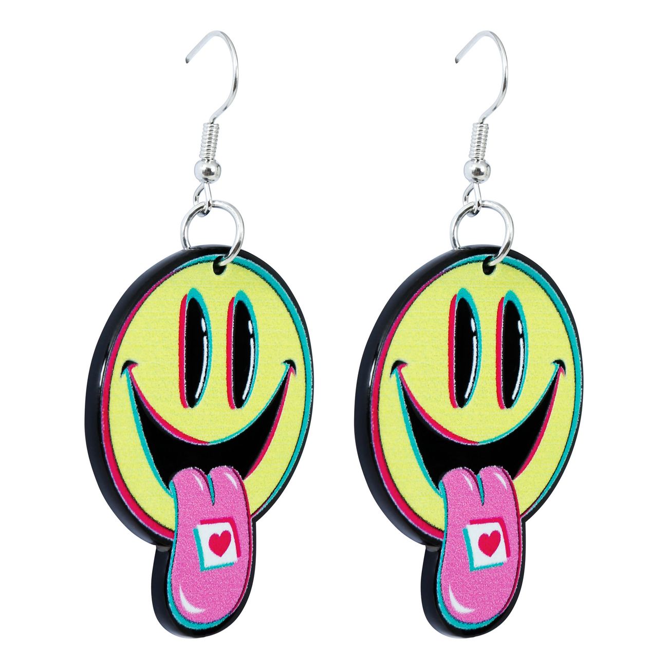 Örhängen Psykedeliska Smileys