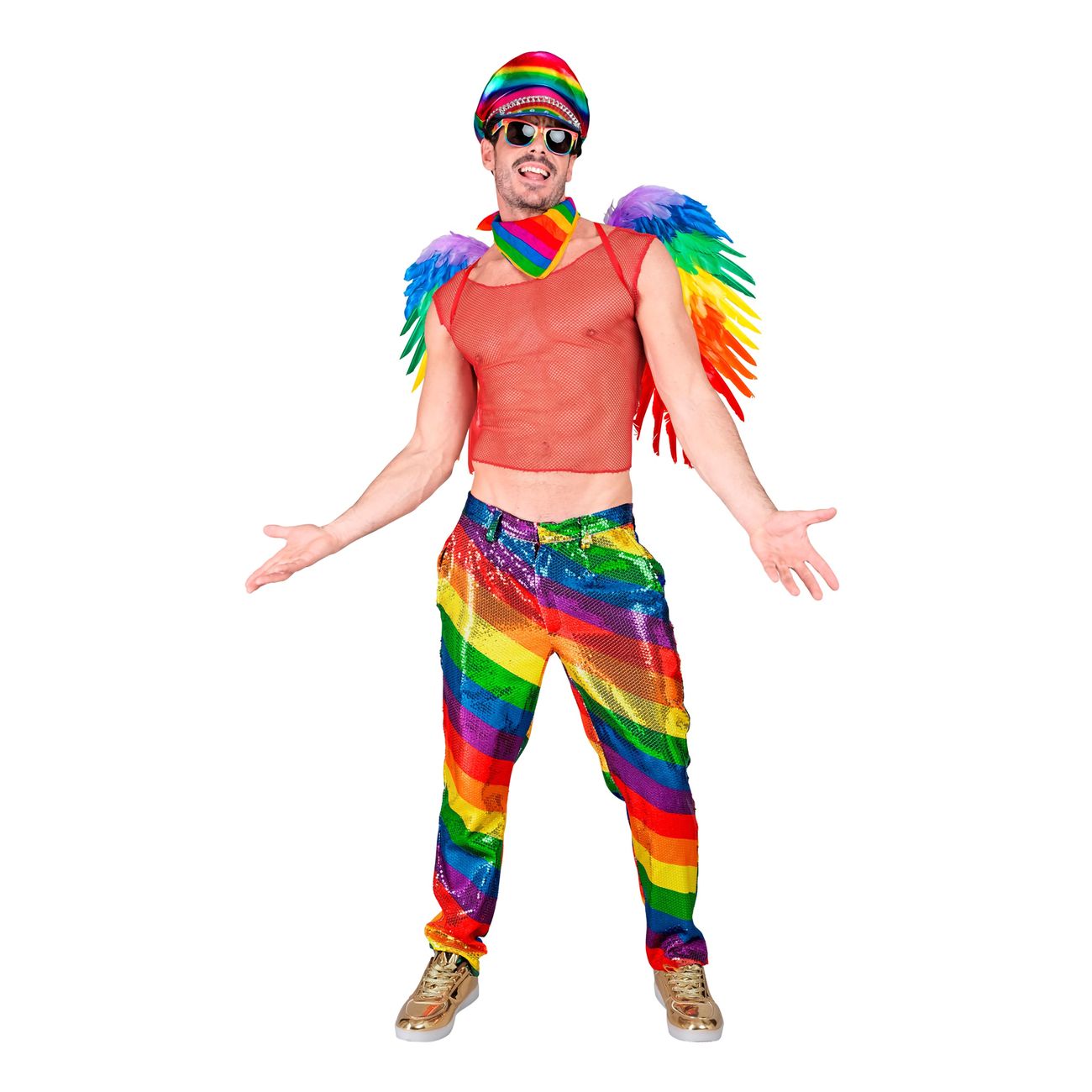 Paljettbyxor Multi Pride Herr