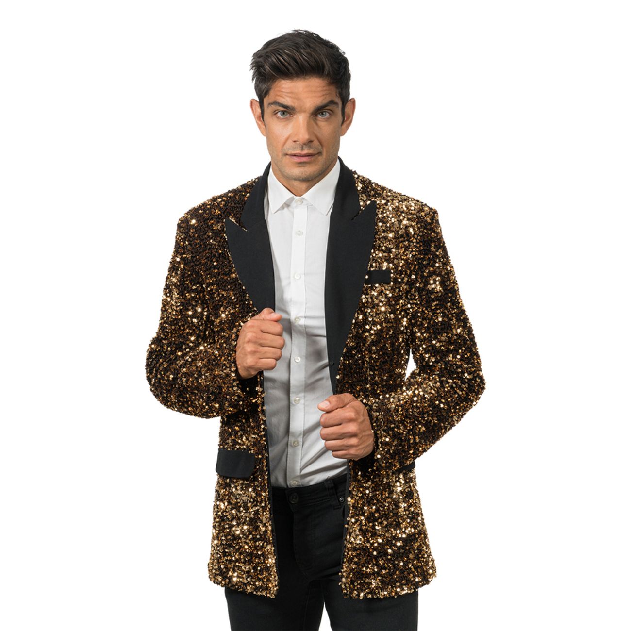 Paljettkavaj Herr Brons