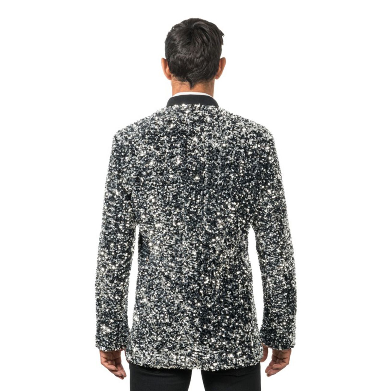 Paljettkavaj Herr Silver