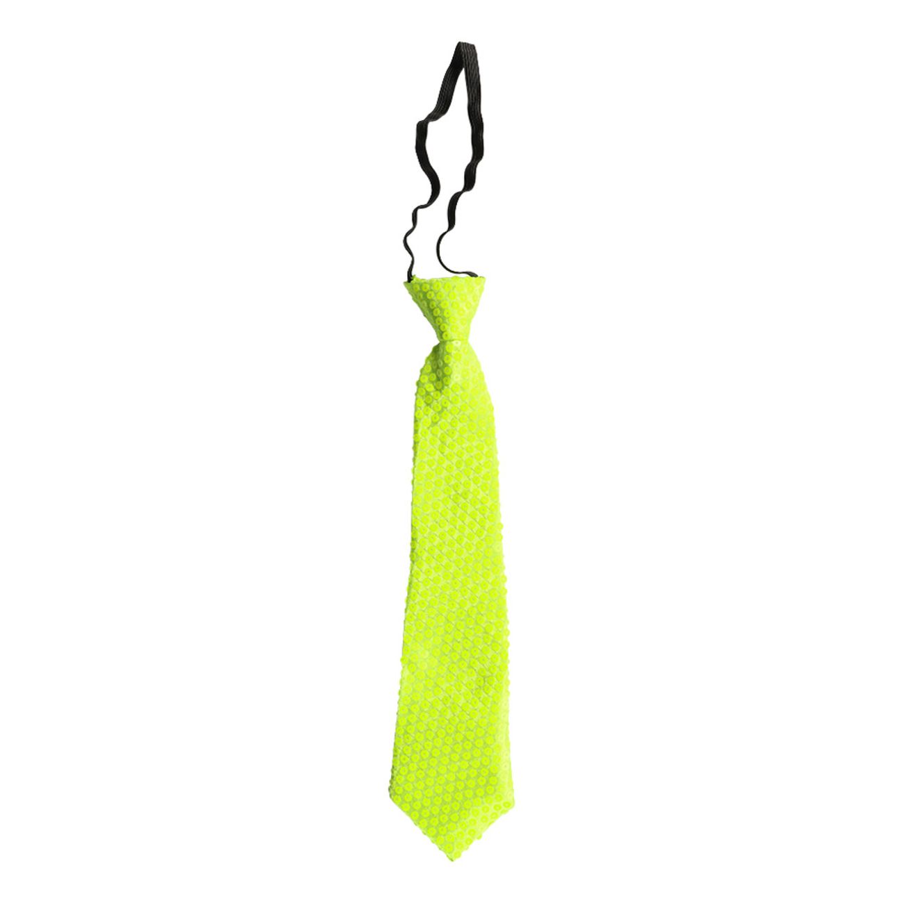 Paljettslips Neongul