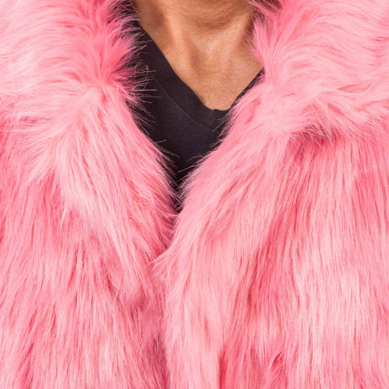 Pälsjacka Gammelrosa