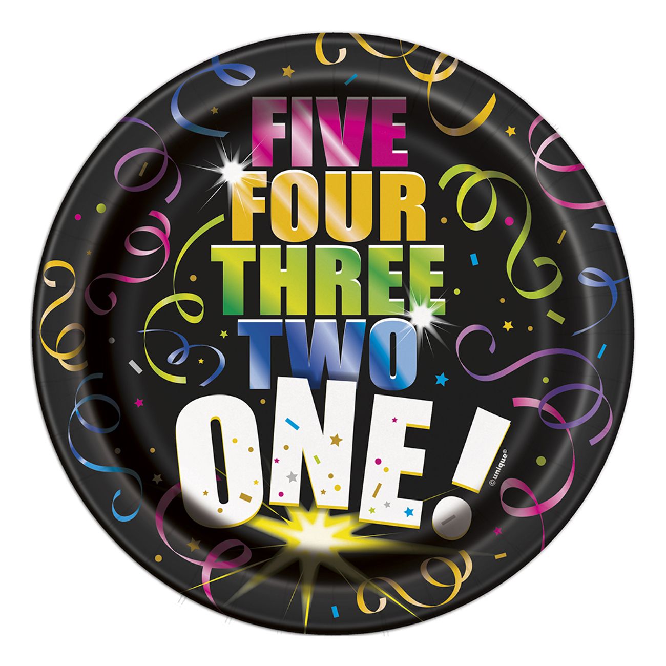 Pappersassietter Nyår Nedräkning