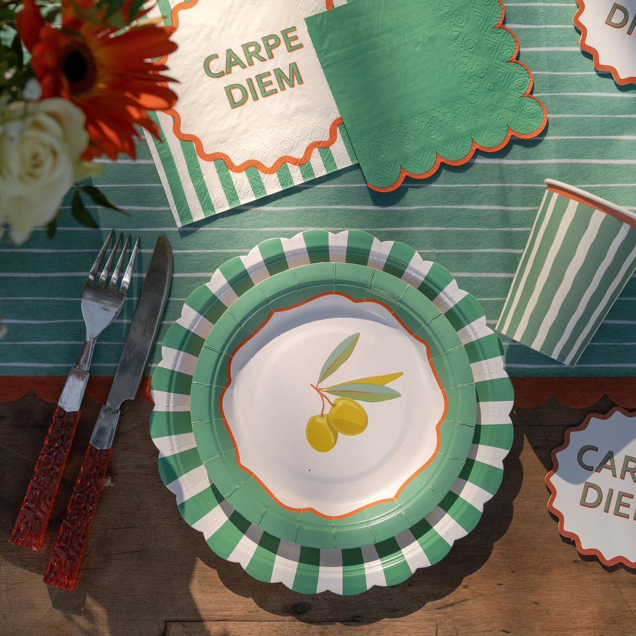 Pappersassietter Olivkvist