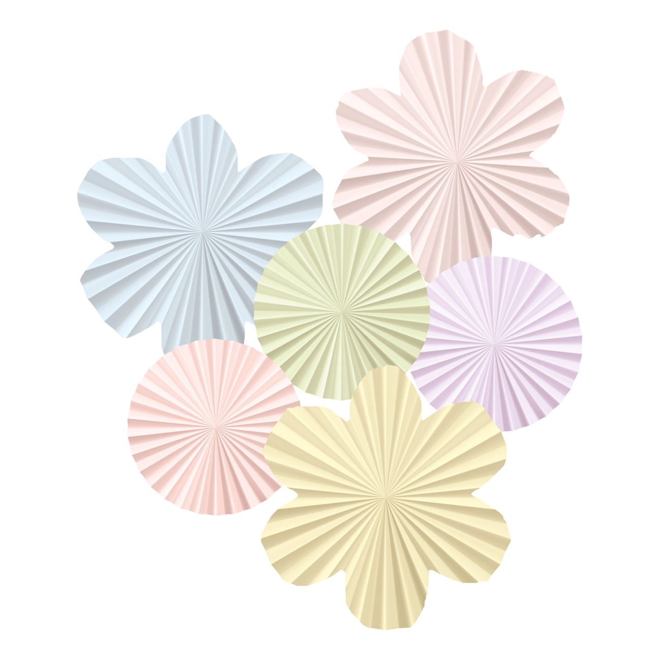 Pappersfjädrar Dreamy Pastel