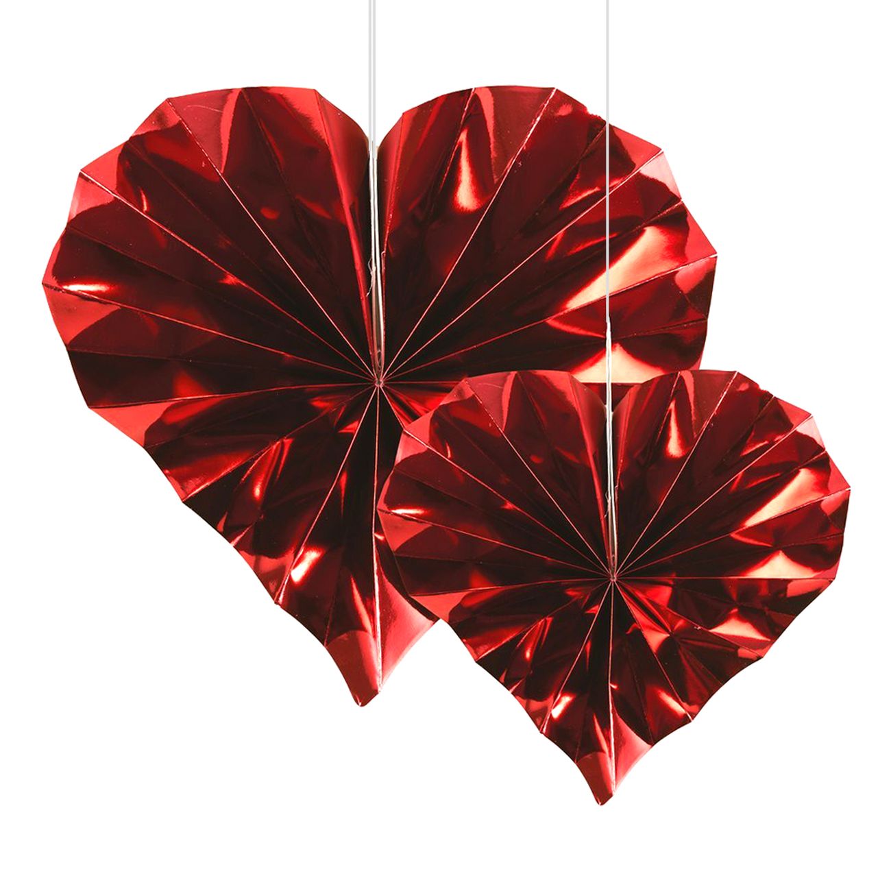 Pappersfjädrar Röda Hjärtan