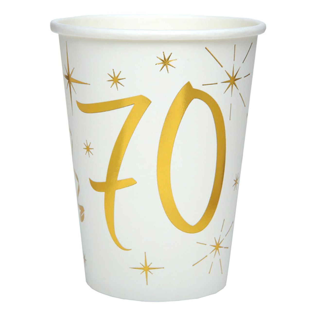 Pappersmuggar 70 Guld/Vit