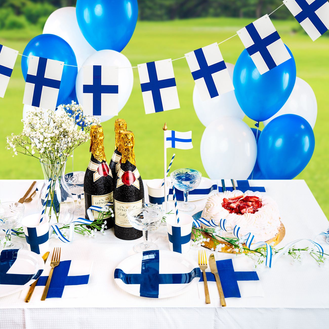 Pahvimukit Suomen Lippu