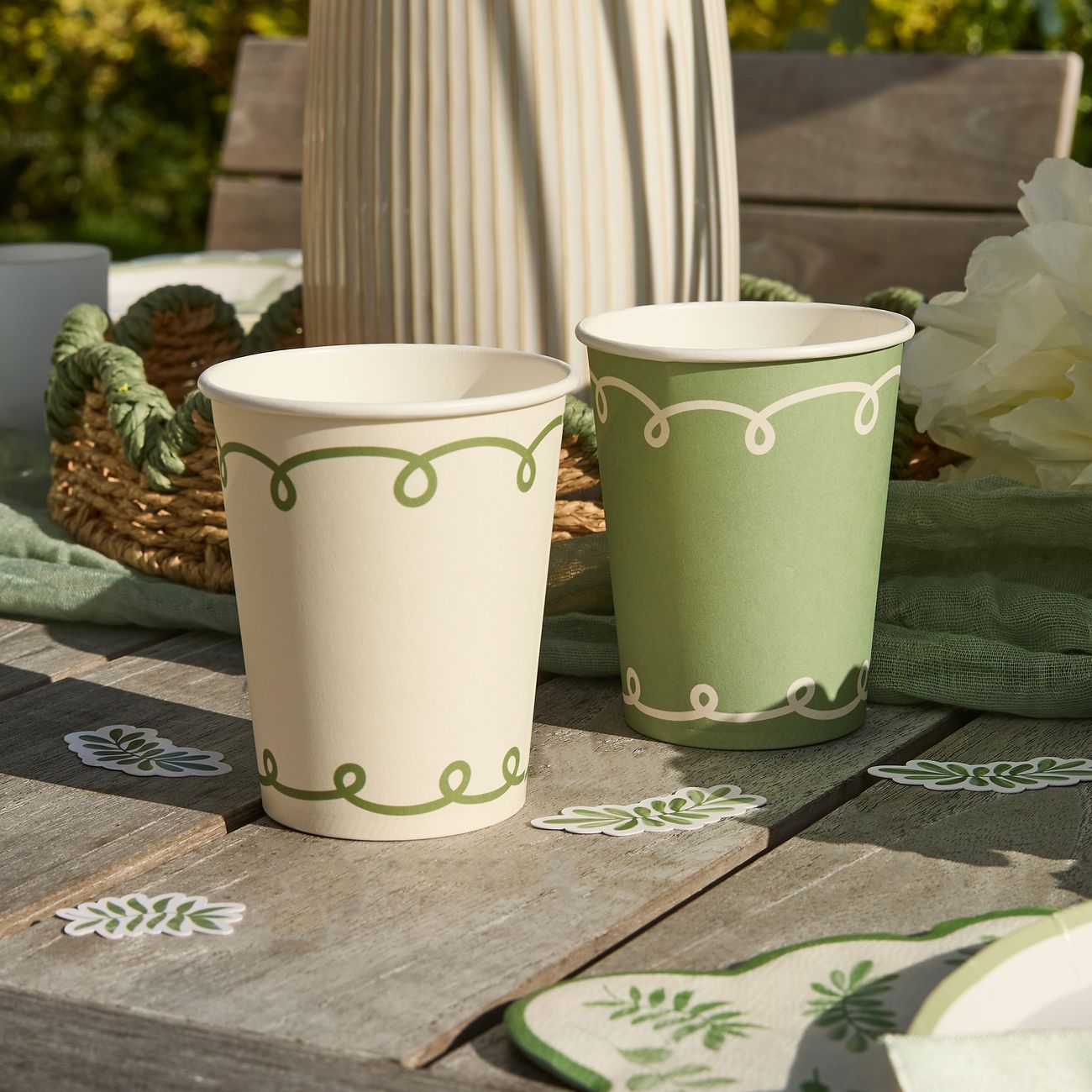 Pappersmuggar Gröna Löv Botanic