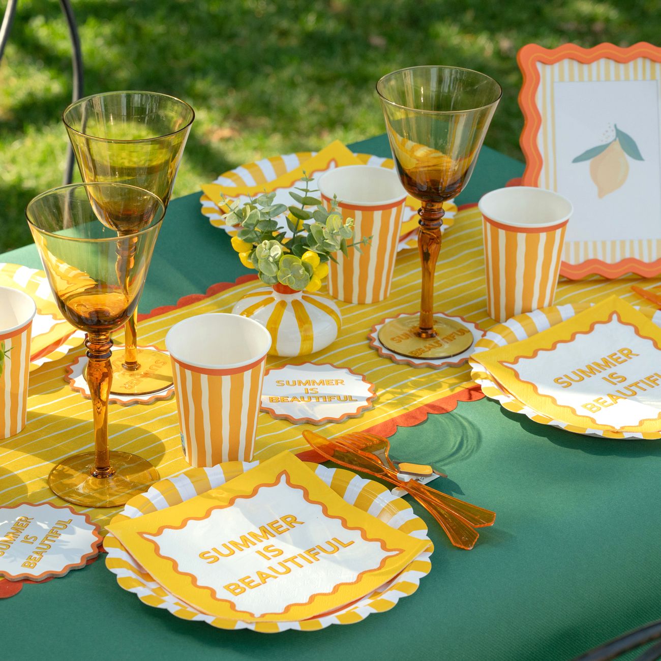 Pappersmuggar Gul/Orange