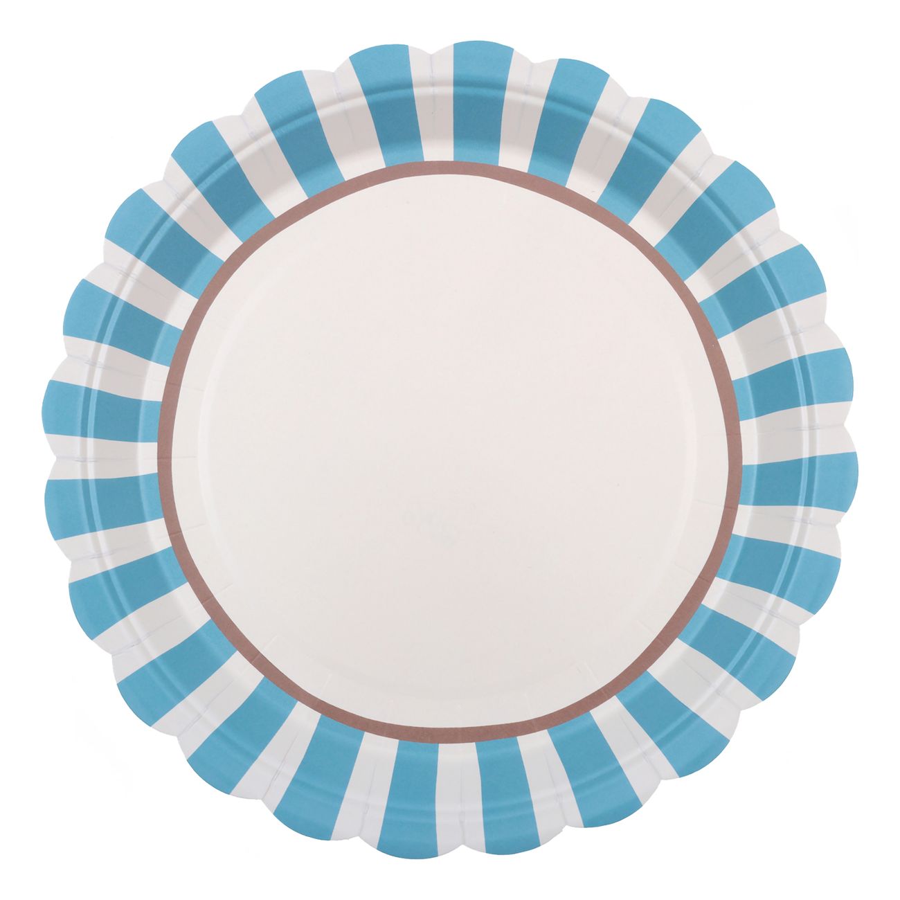 Papperstallrikar Blå/Brun