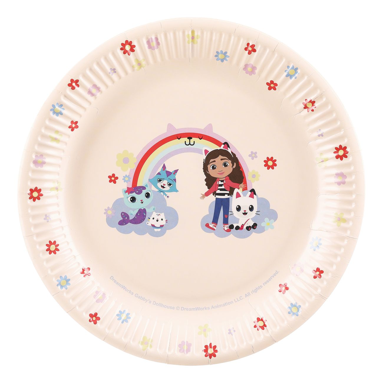 Papperstallrikar Gabbys Dockskåp Regnbåge