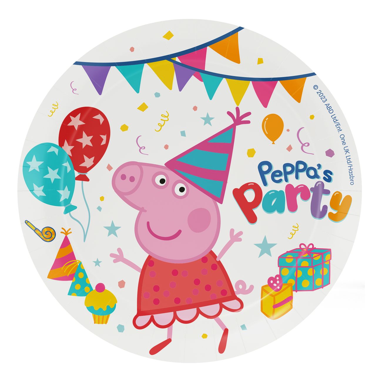 Papperstallrikar Greta Gris™ Peppa’s Party