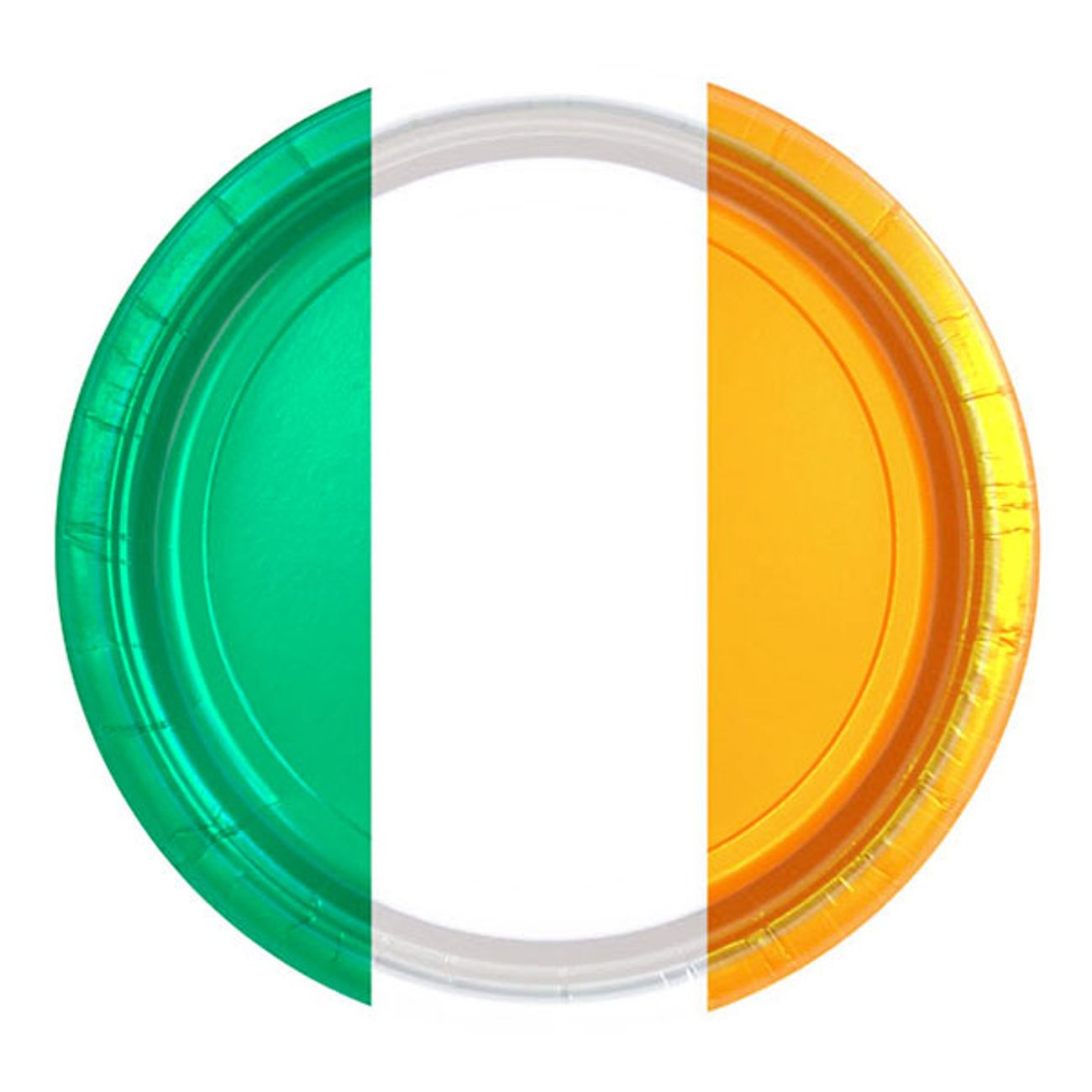 papperstallrikar-irlands-flagga-1