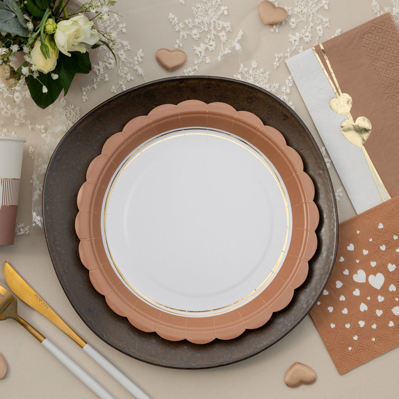 Papperstallrikar Mocha