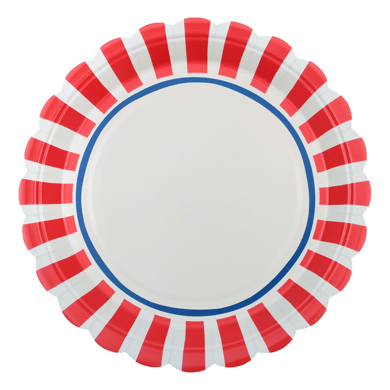 Papperstallrikar Röd/Blå