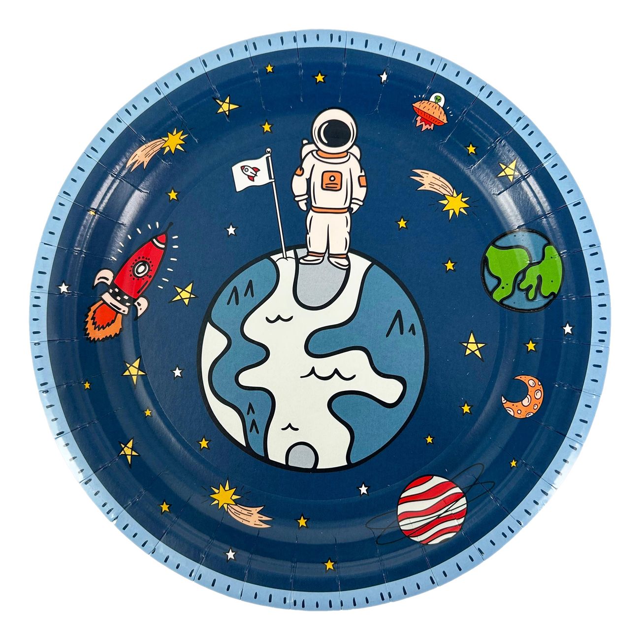 Papperstallrikar Space World