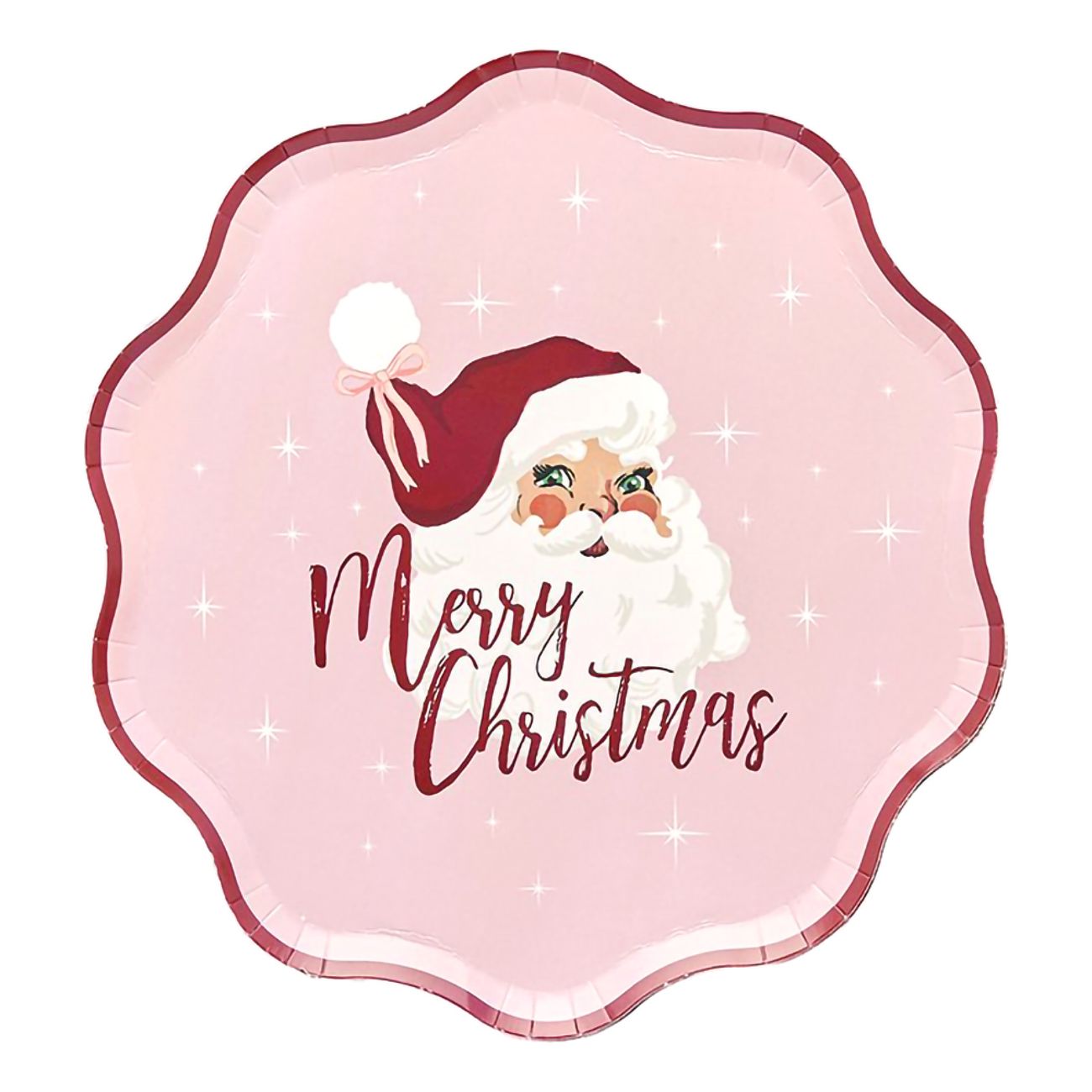 Papperstallrikar Vintage Tomte