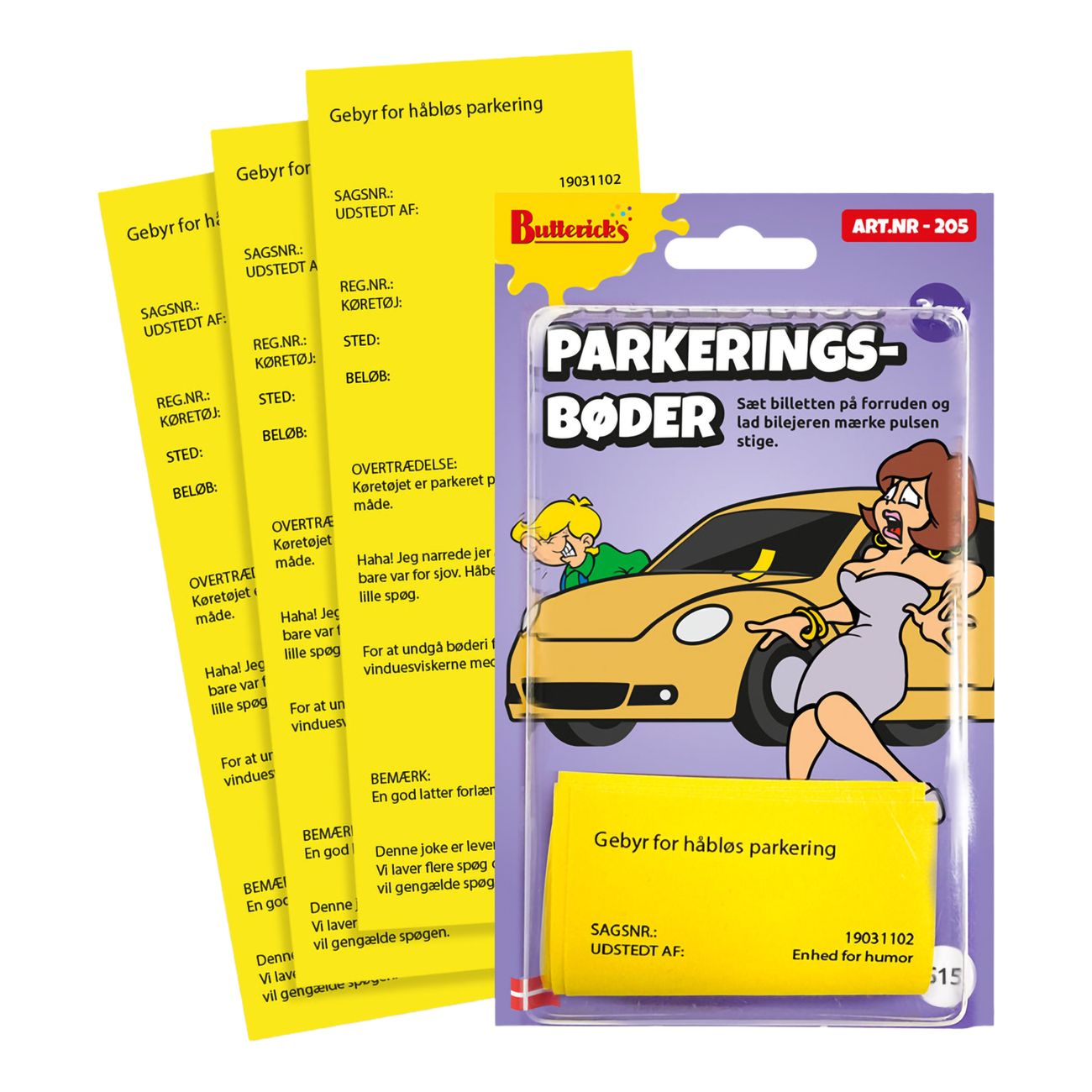 Parkeringsbøder Jokeartikel