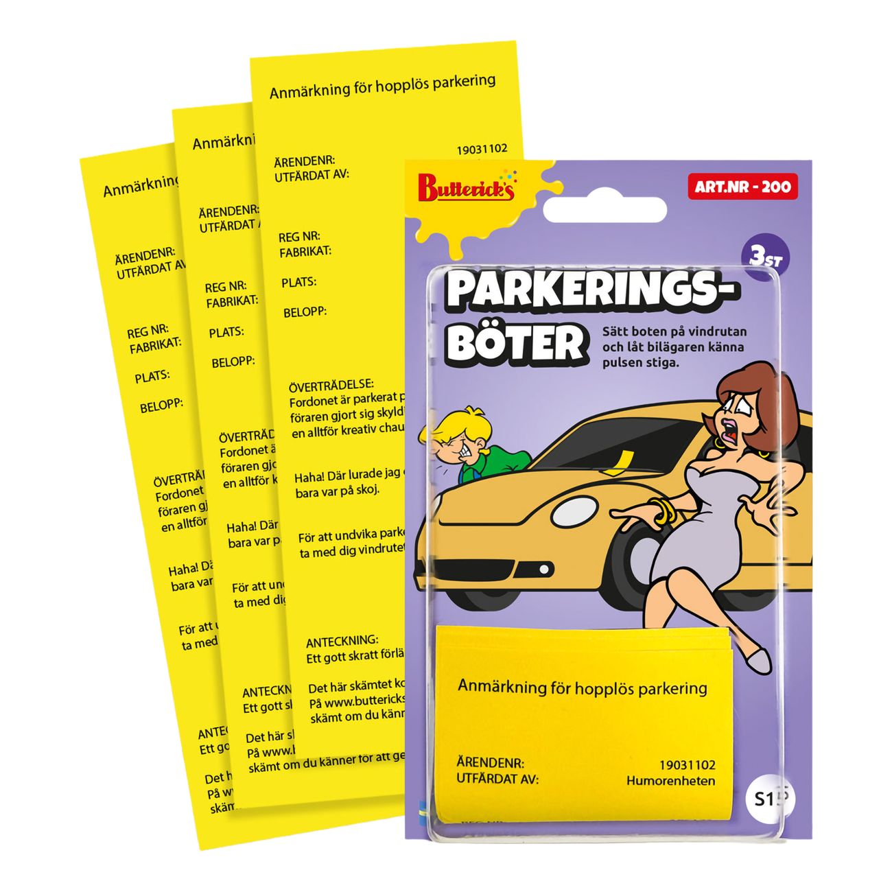 Parkeringsböter Skämtartikel
