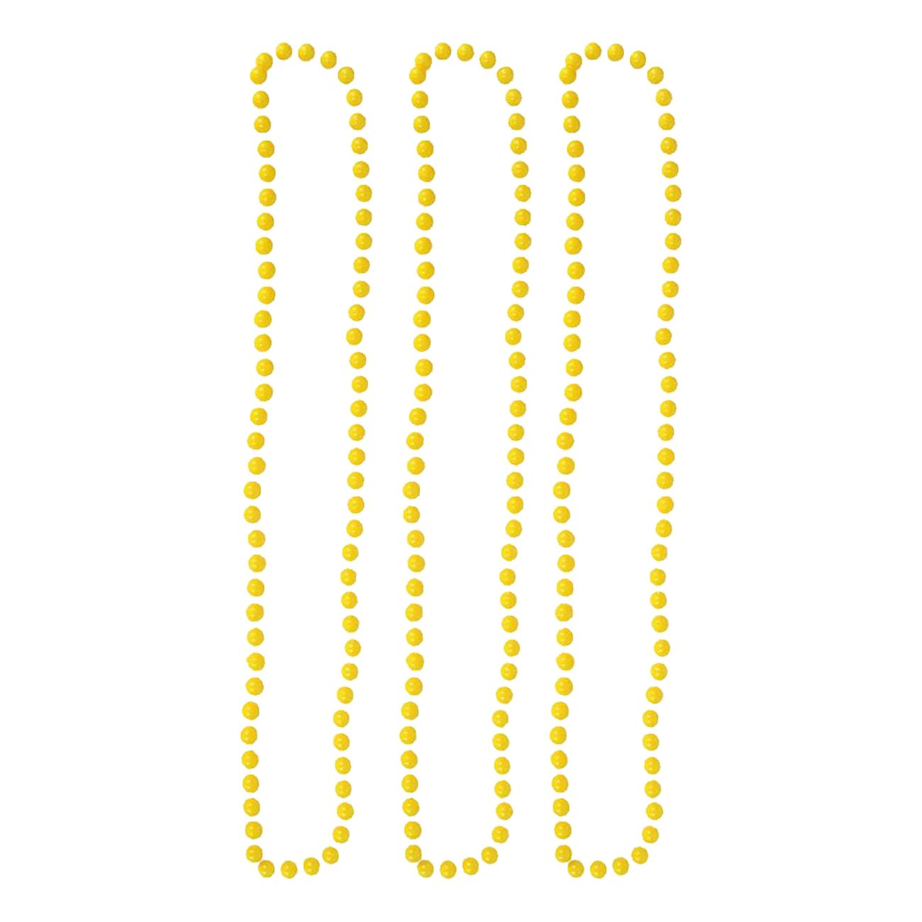 Pärlhalsband Självlysande Gul