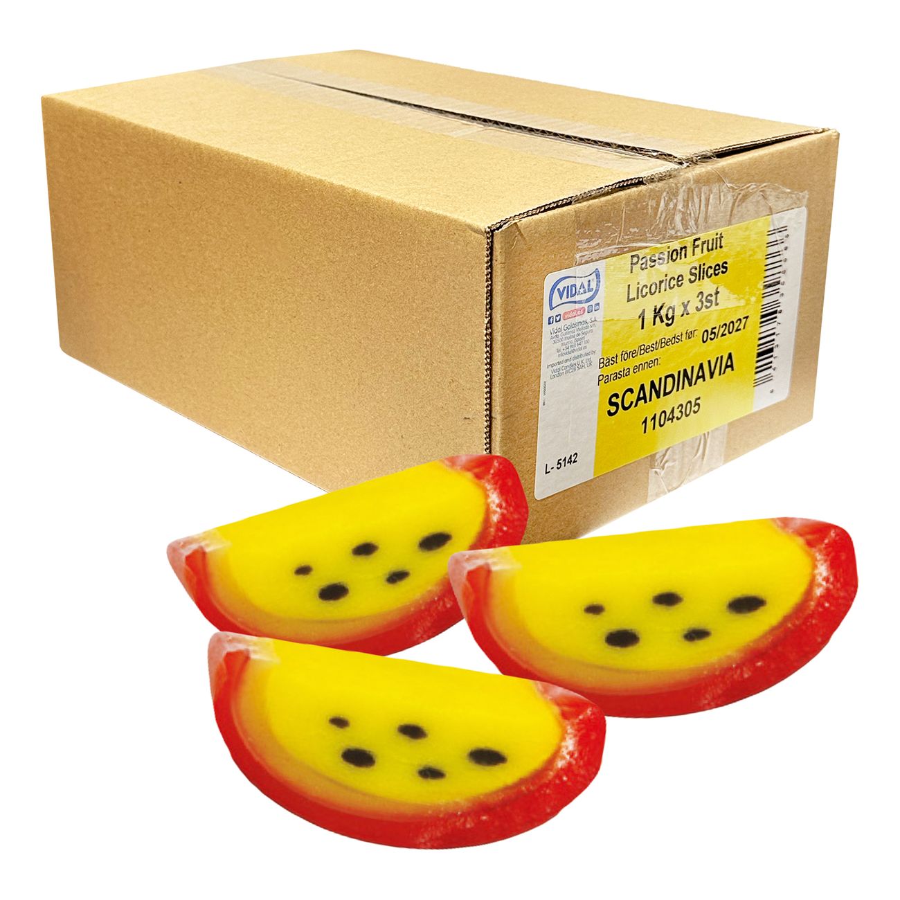 Passion Fruit Slices Licorice Storpack