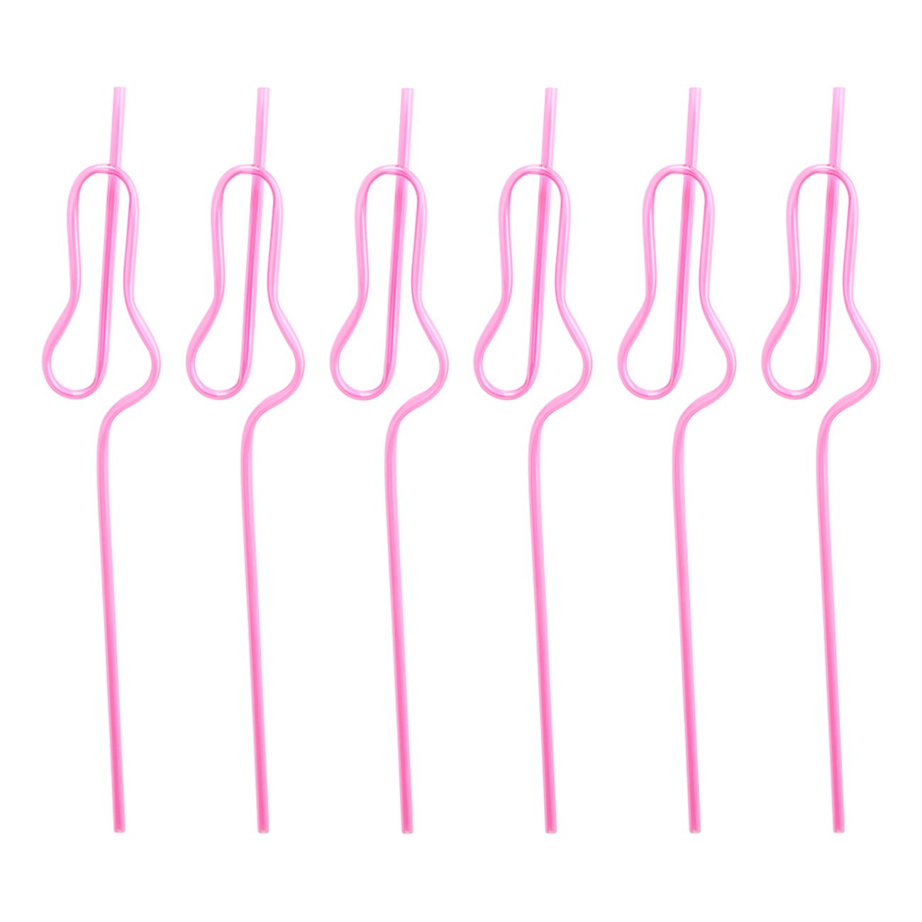 Penis Sugrör Rosa Återanvändbara
