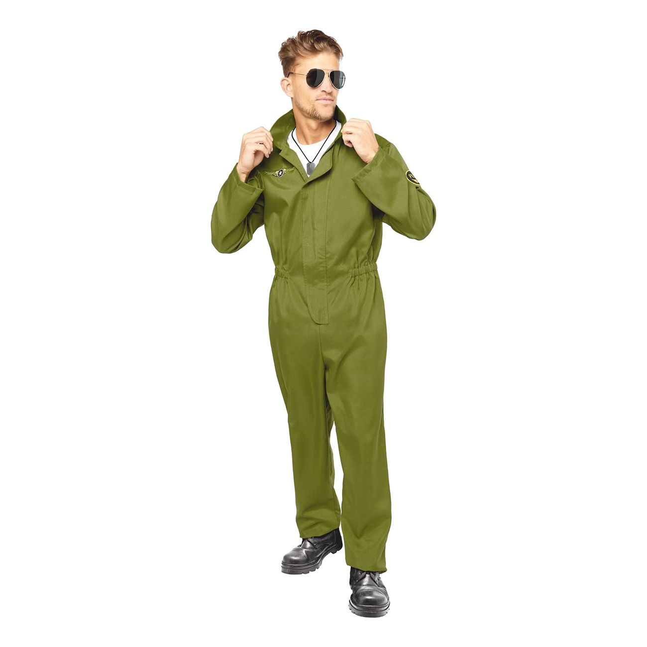 Pilot Grøn Jumpsuit | Partykungen