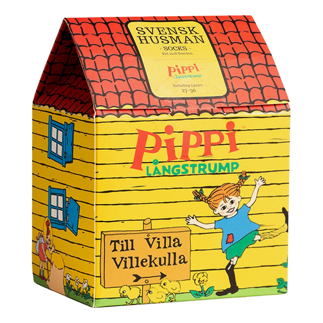 Pippi Villa Villekulla Strumpor för Barn Box