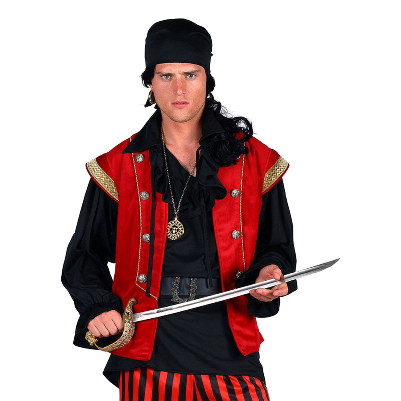 Pirat Black Beard Deluxe Maskeraddräkt