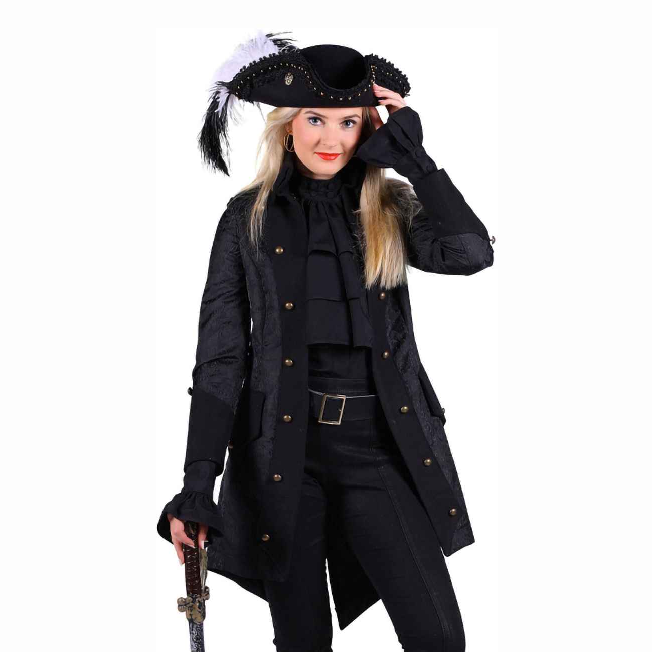 Pirat Kappa Dam Svart Deluxe